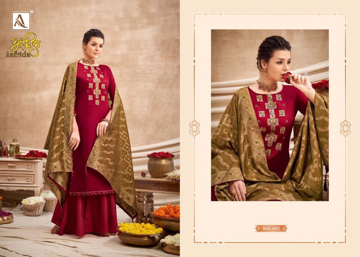 Alok Suits Aafrida 863-001 to 863-008 Series 2