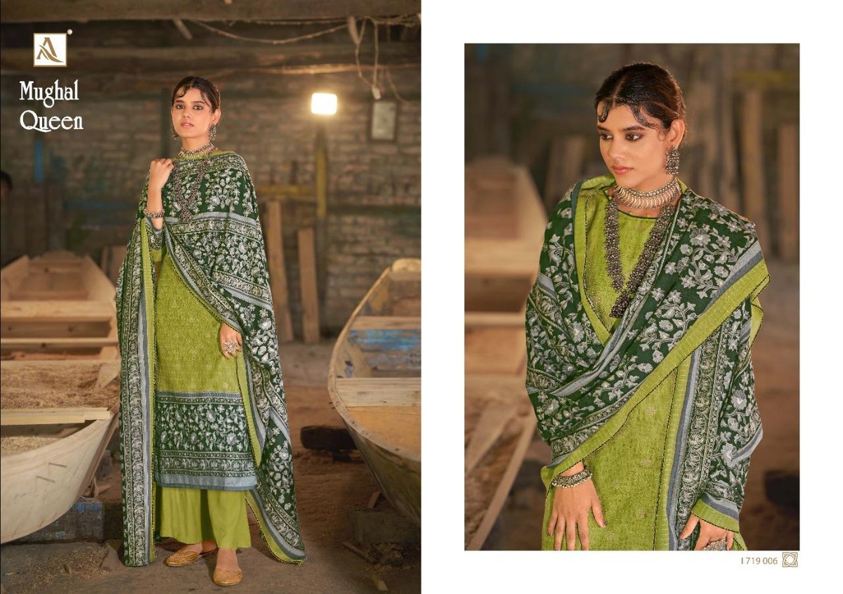 Alok Suits Mughal Queen 1719-001 to 1719-010 Series 6