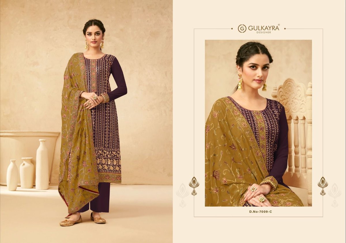 Gulkayra Designer Sonam Gold 7009 Colors 3