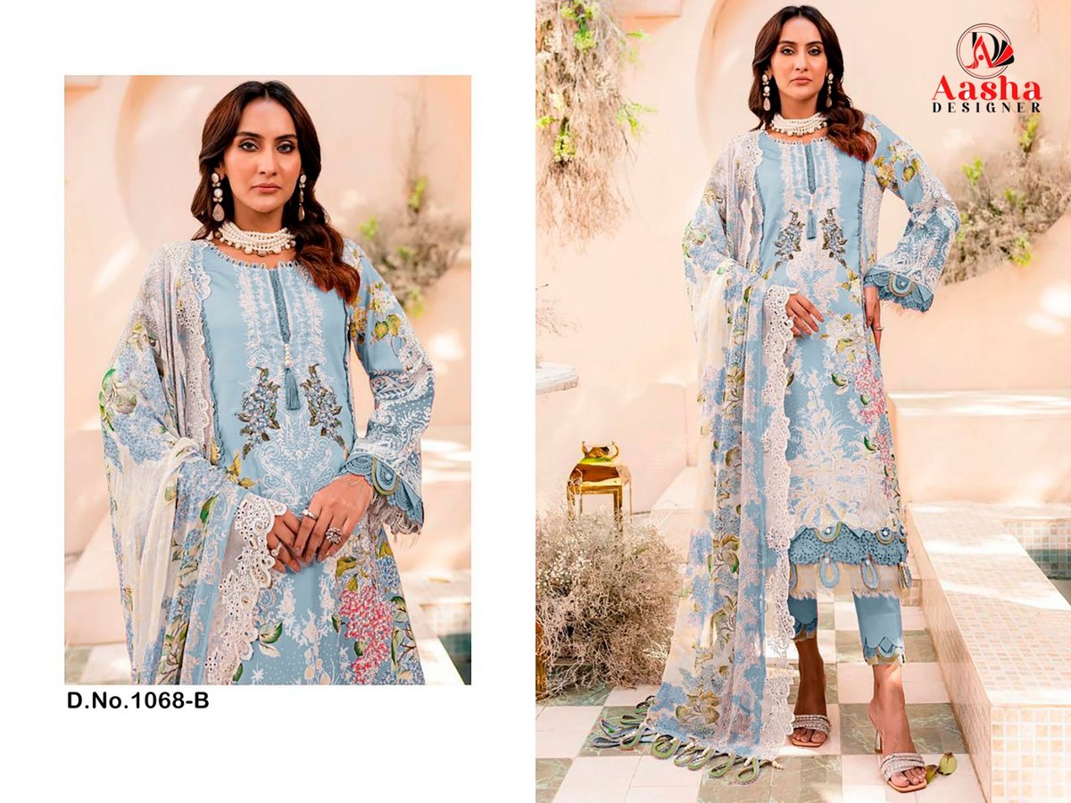 AASHA DESIGNER NEEDLE WONDER VOL-7 1068-A TO 1068-B 2