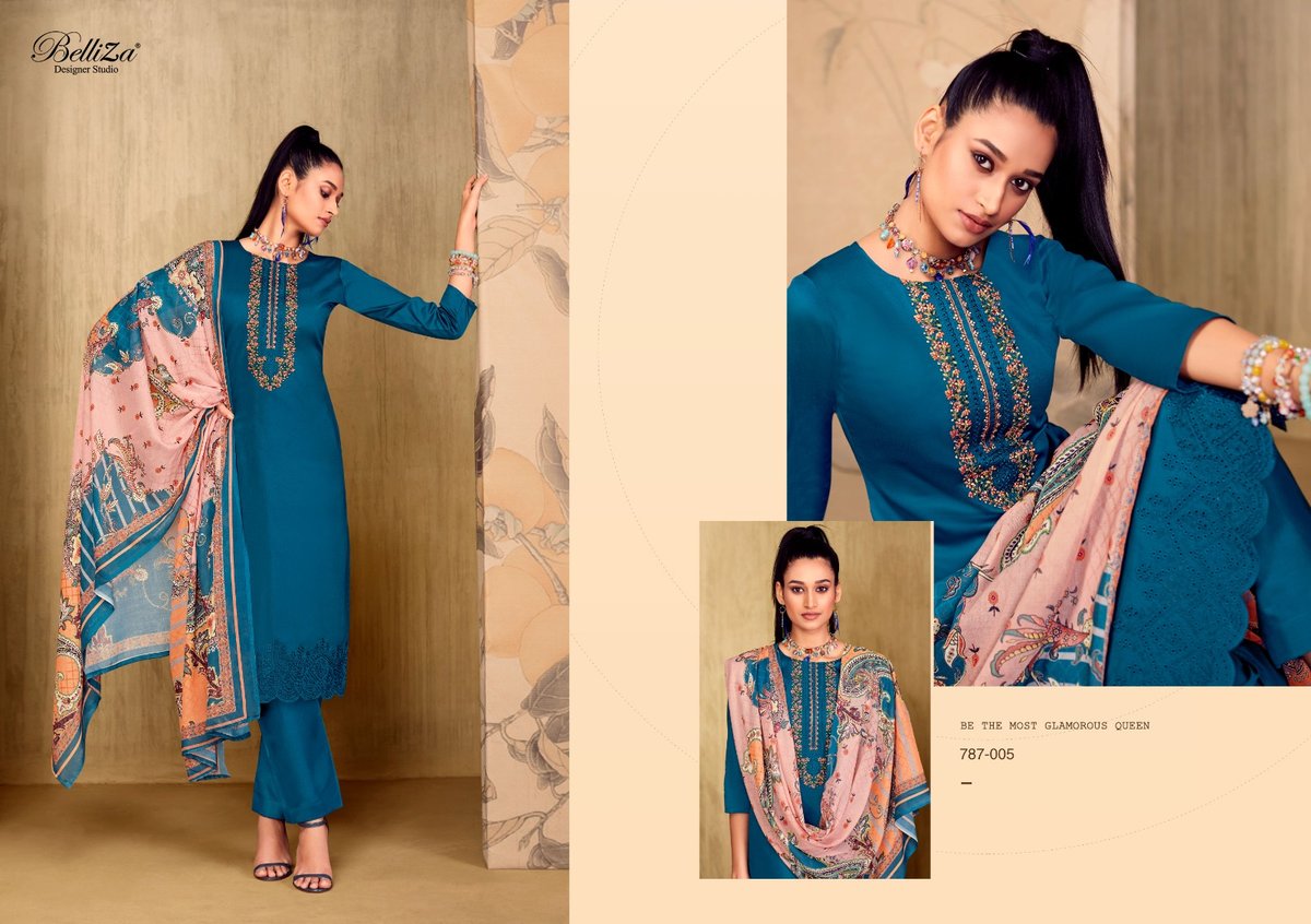 Belliza Designer Mughal Garden 787-001 to 787-008 Series 5