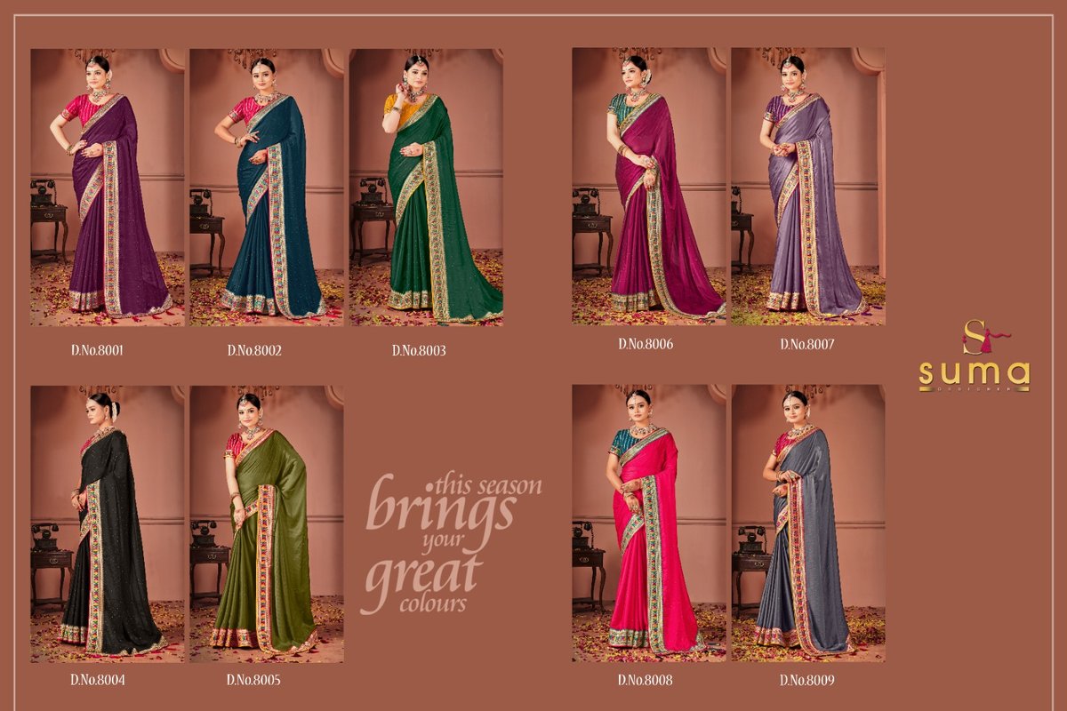 SUMA DESIGNER SAKHI 8001 TO 8009 SERIES 10