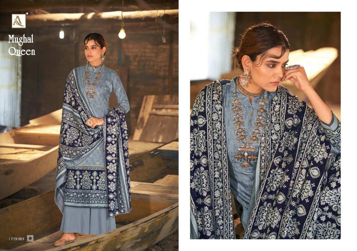 Alok Suits Mughal Queen 1719-001 to 1719-010 Series 1
