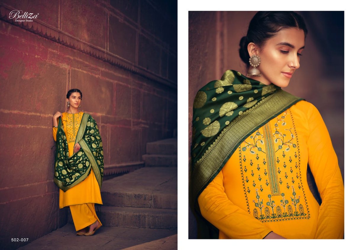 Belliza Designer Banaras 502-001-502-008 Series. 7