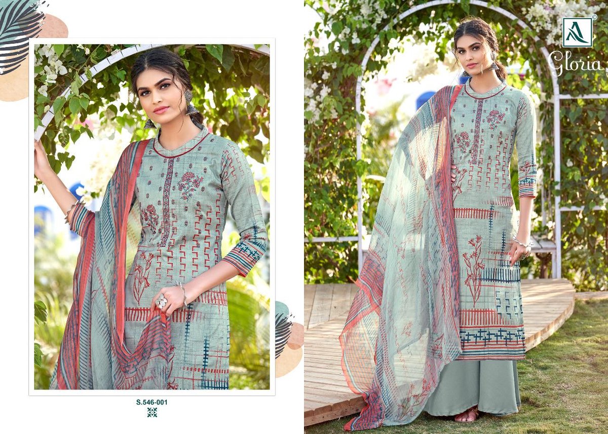 Alok Suits Gloria 546-001 to 546-008 Series 1
