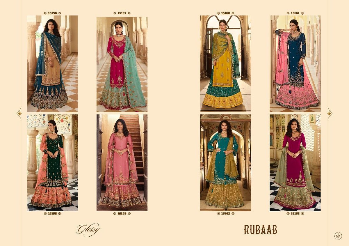 Glossy Simer Rubaab 15156-15163 Series 9