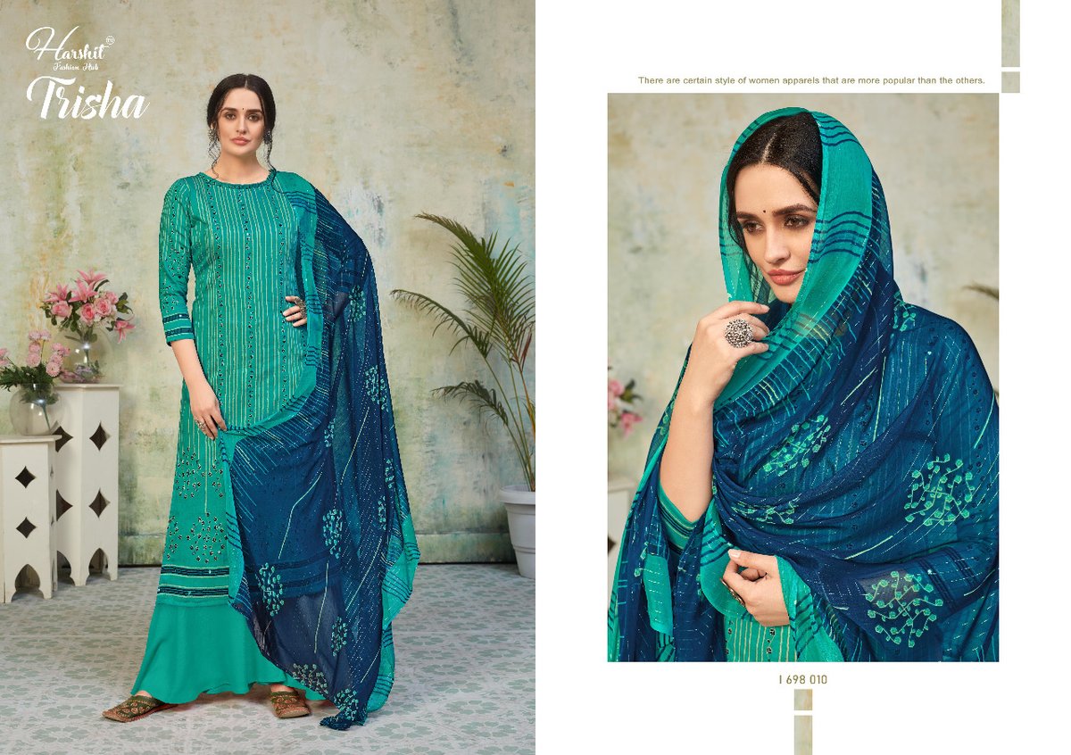 Harshit Fashion Trisha 1698-001 to 1698-010 Series 10