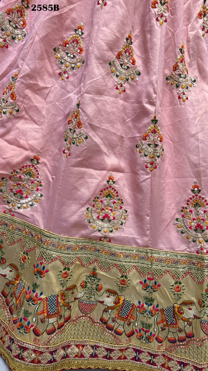 Anjani Art Designer Silk Lehenga 2585 Colors 7
