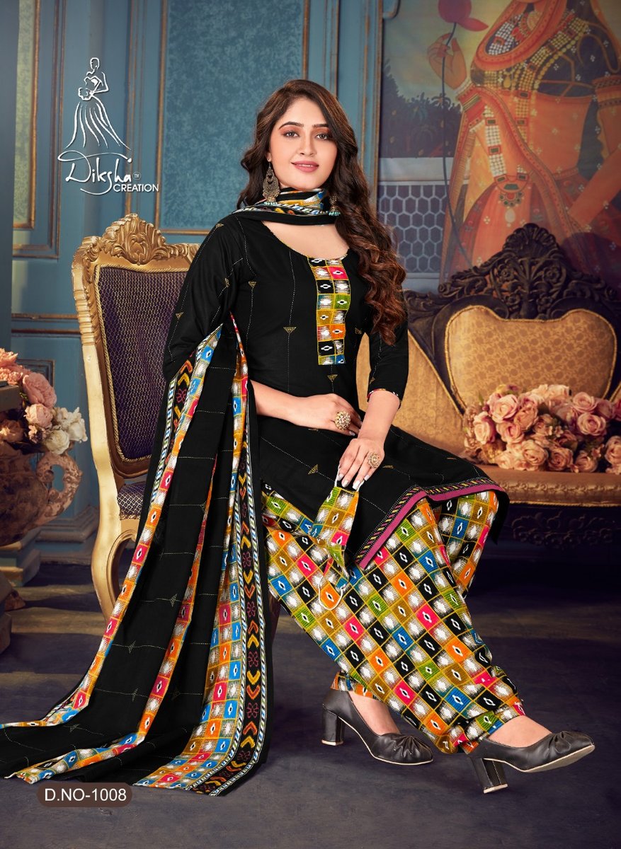 Diksha Creation Colour Stitch Patiyala Vol-4 1001-1010 Series 8
