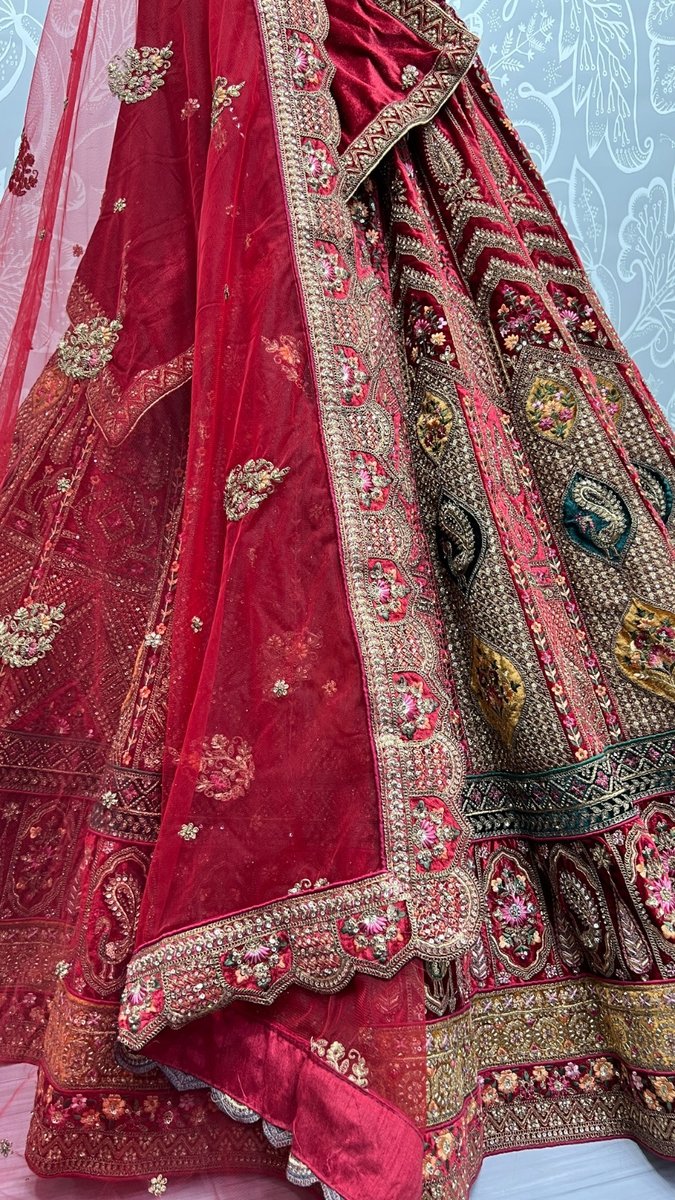 Anjani Art Bridal Lehenga 2496 Colors 4