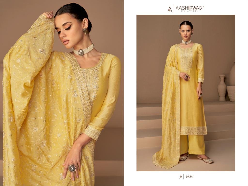 Aashirwad Creation Gulkand Dhaga 9522-9527 Series 3