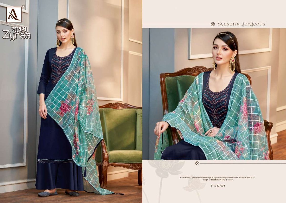 Alok Suit Zyraa 1053-001 to 1053-006 Series 5