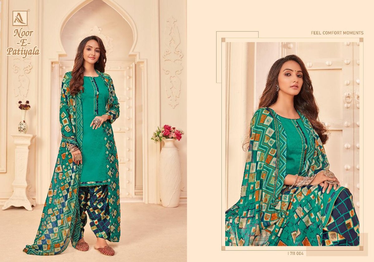 Alok Suits Noor-E-Patiyala 1711-001 to 1711-010 Series 4
