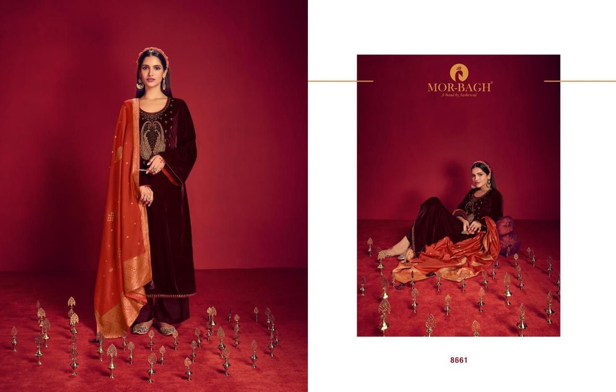 Aashirwad Creation Mor Bagh Rajjo 8661-8666 Series 1