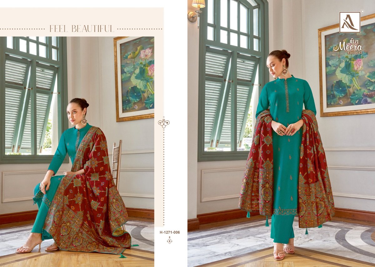 Alok Suit Meera Edition Vol-12 1271-001 to 1271-006 Series 6