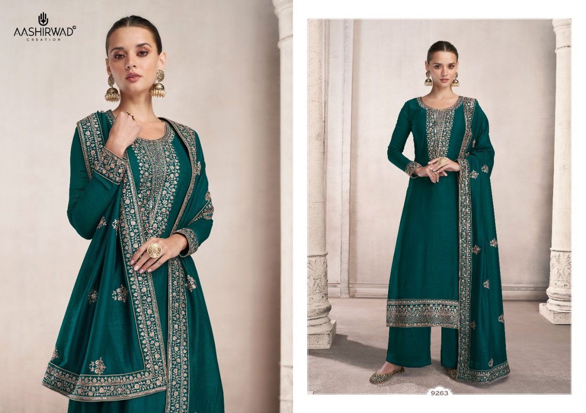 Aashirwad Creation Gulkand Siya 9263-9268 Series 2