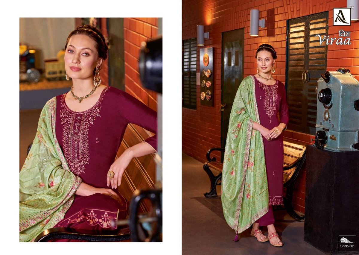 Alok Suits Viraa 995-001 to 995-008 Series 1