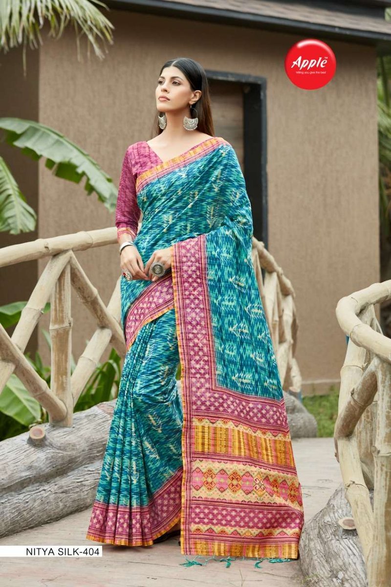 Apple Saree Nitya Silk Vol-4 401-408 Series 4