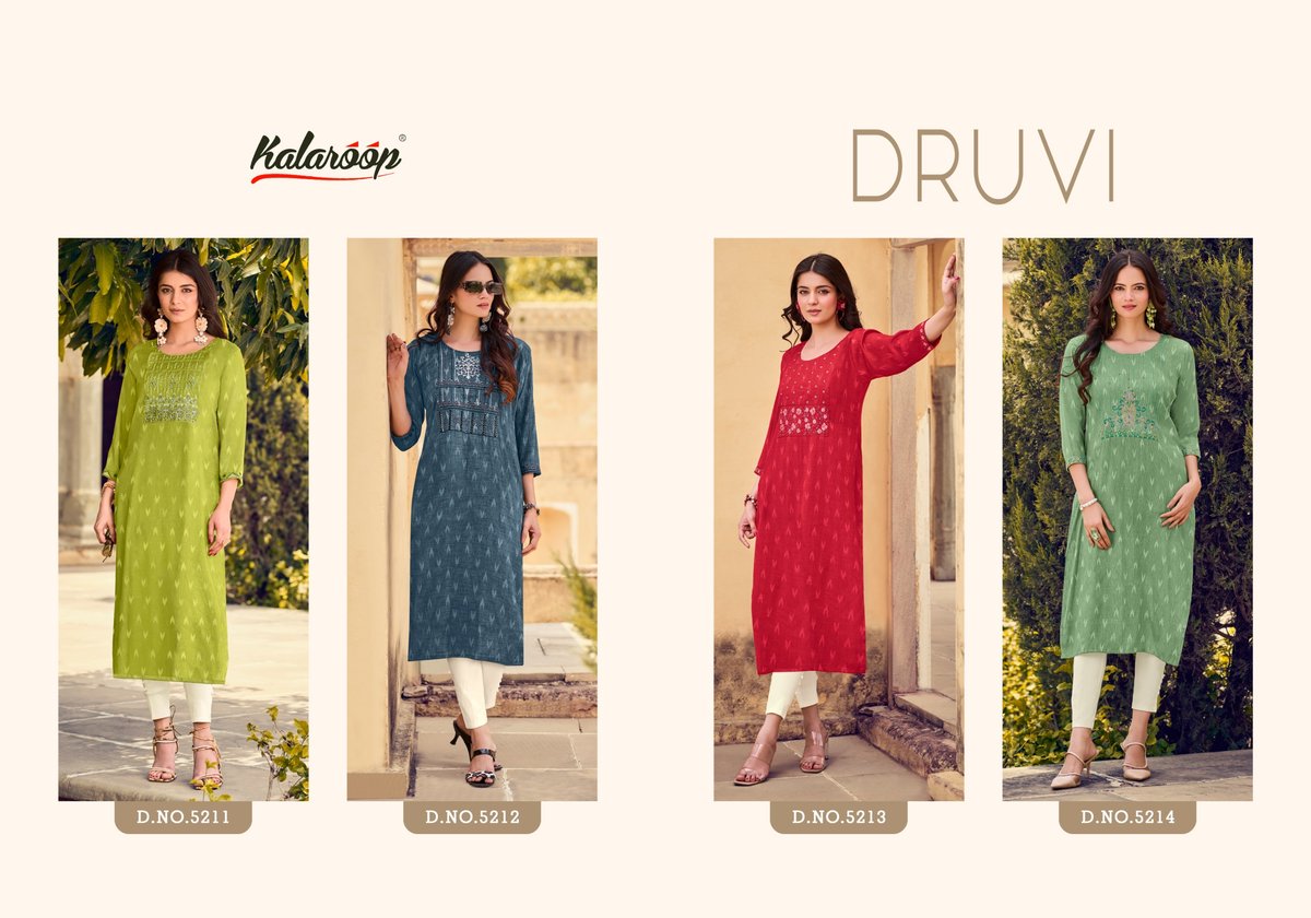 KALAROOP DHRUVI 5211 TO 5214 5