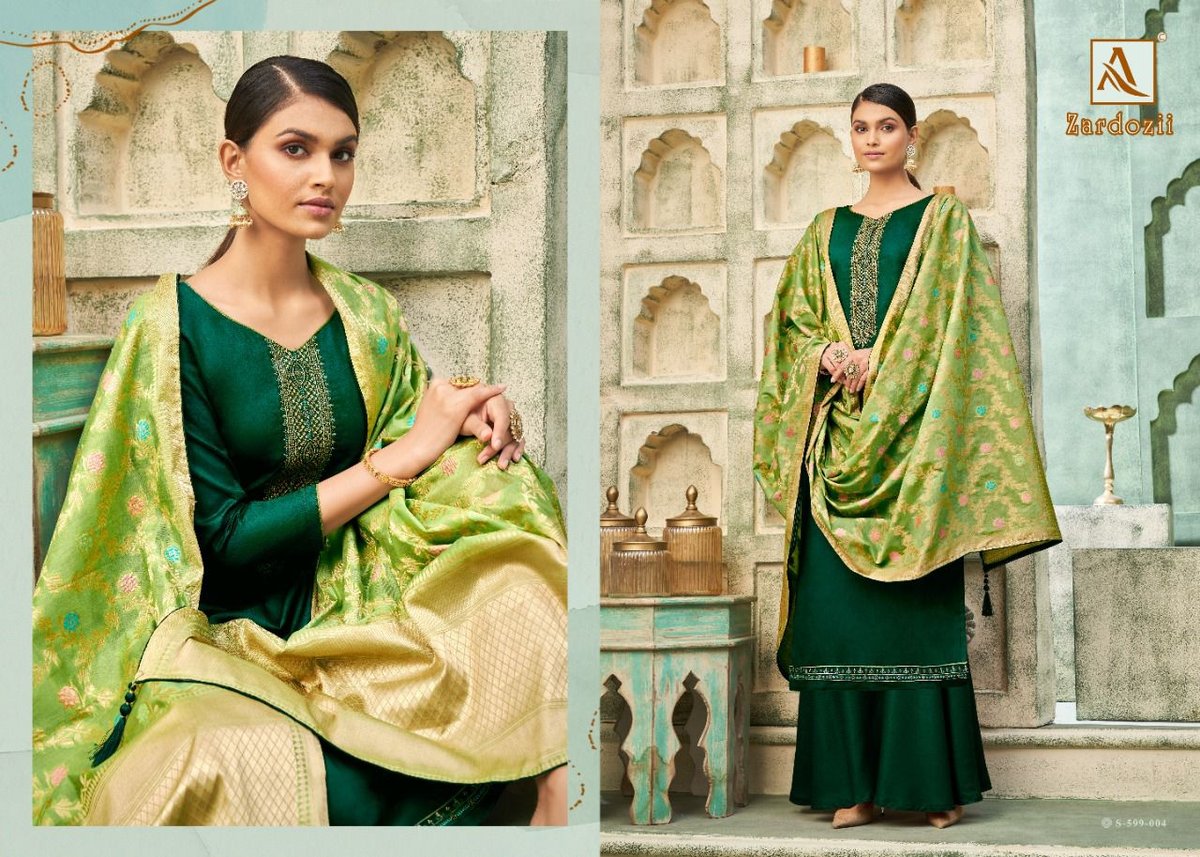 Alok Suits Zardozii 599-001 to 599-008 Series 4