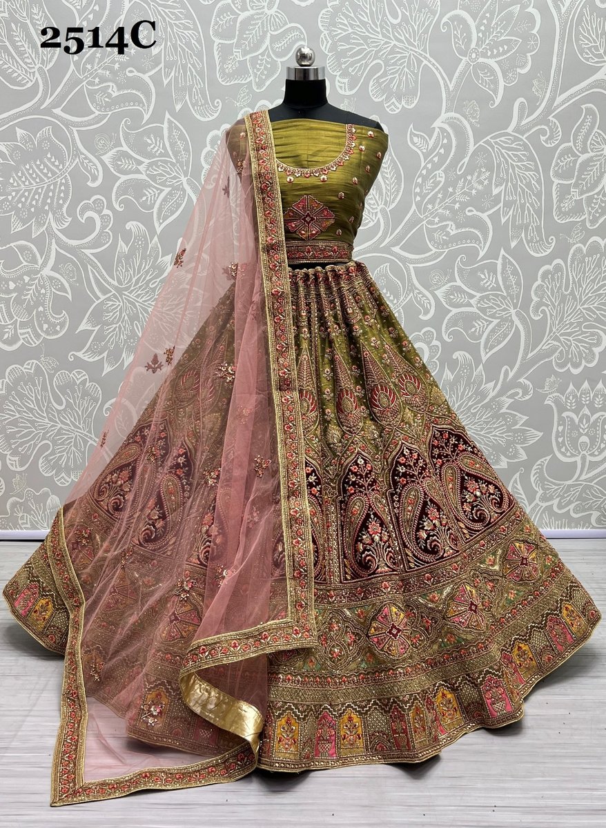 Anjani Art Bridal Lehenga 2514 Colors 6