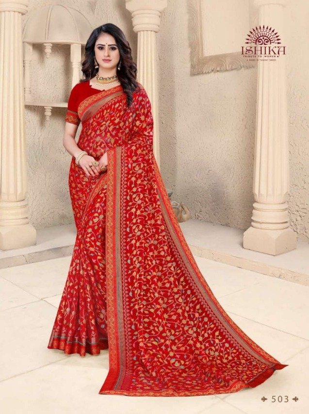 Ishika Sarees Varnika Brasso 501-506 Series 3