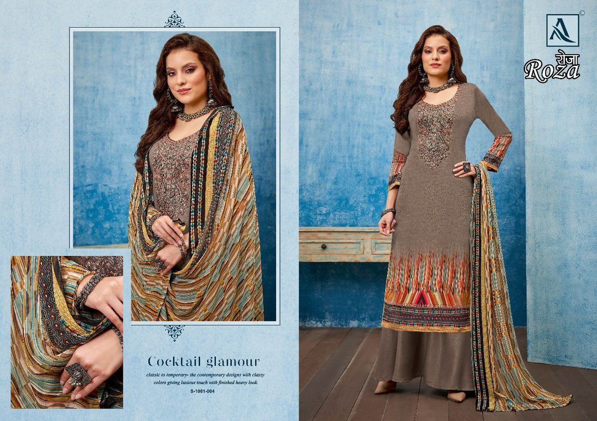Alok Suit Roza 1081-001 to 1081-008 Series 4