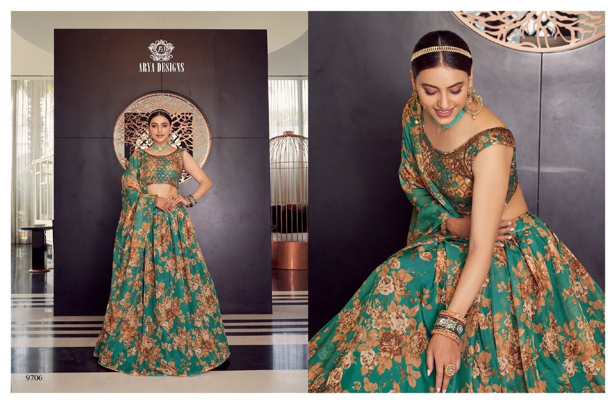 Arya Designs Floral Vol-4 9701-9714 Series 6