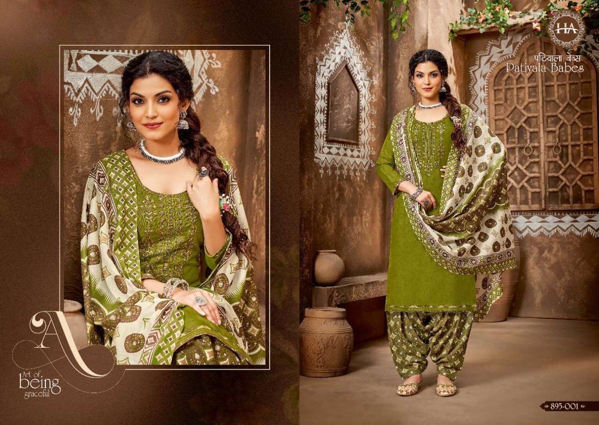 Harshit Fashion Patiyala Babes 895-001 to 895-010 Series 1