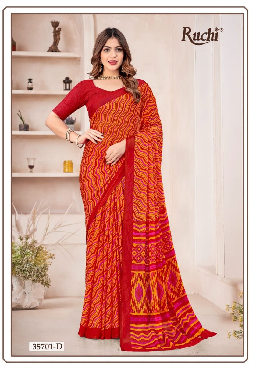 RUCHI SAREE STAR CHIFFON 167 35701-A TO 35703-D 4