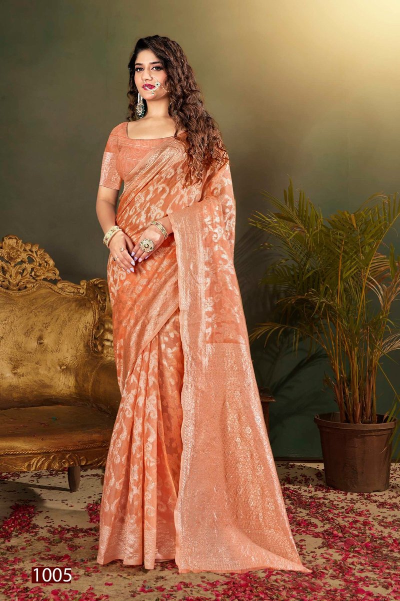 SAROJ SAREE PACIFIC COTTON VOL-2 1001 TO 1006 5