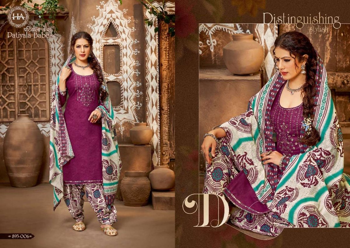 Harshit Fashion Patiyala Babes 895-001 to 895-010 Series 6