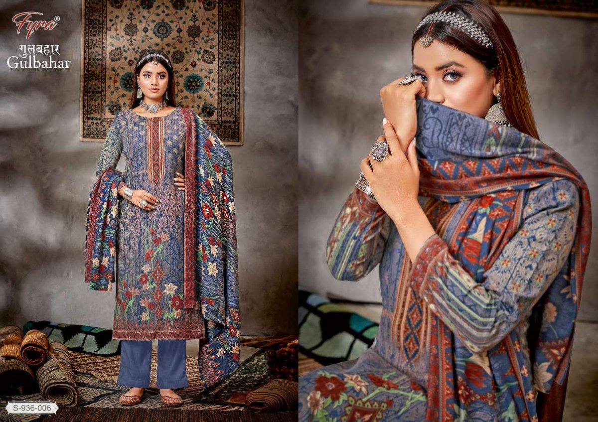 Alok Suit Fyra Gulbahar 936-001 to 936-008 Series 6