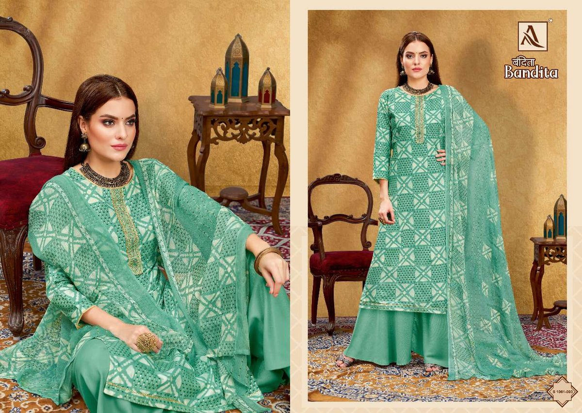 Alok Suit Bandita 1061-001 to 1061-008 Series 3