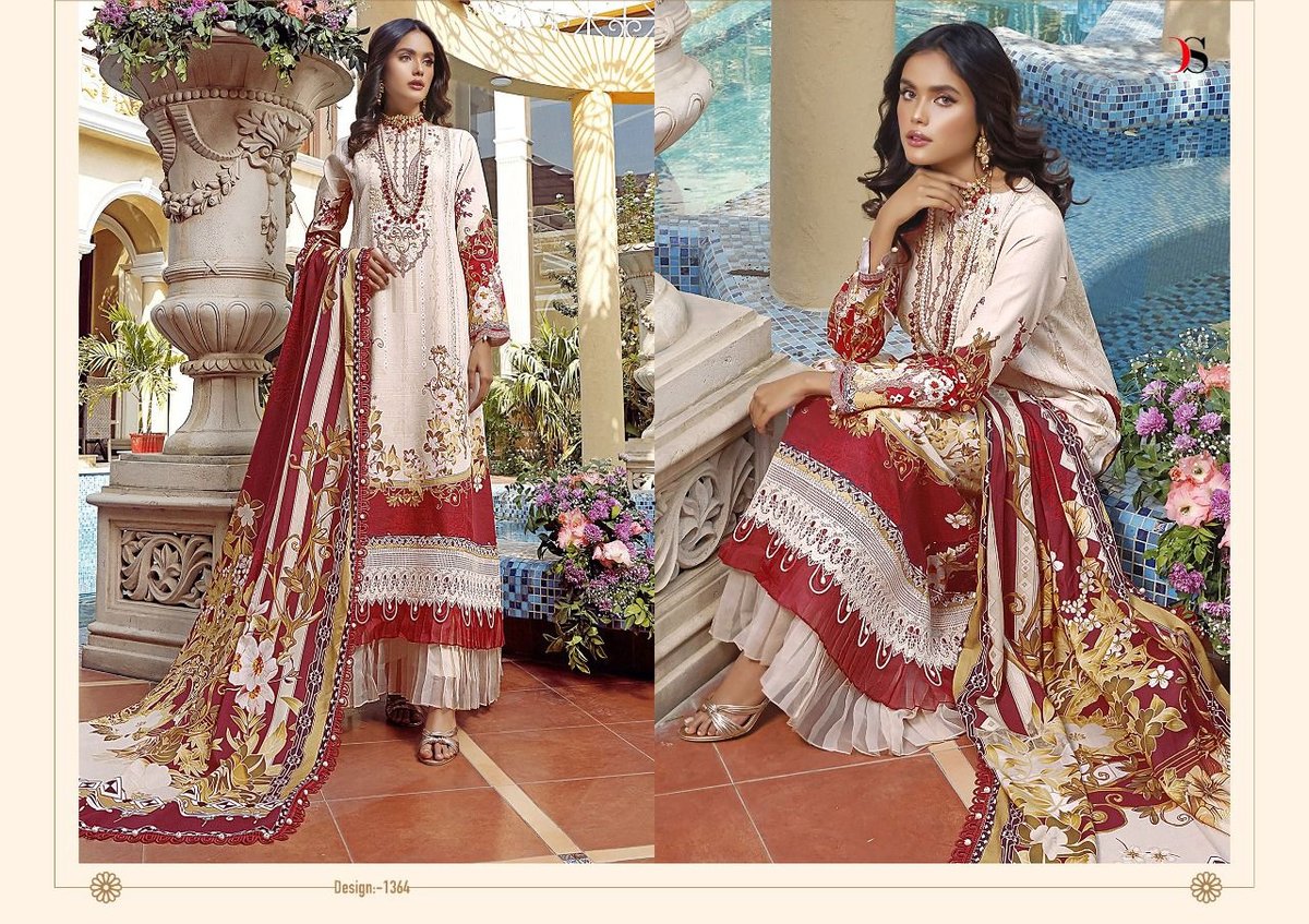 Deepsy Suits Firdous Lawn 22 Vol-2 1361-1368 Series 4