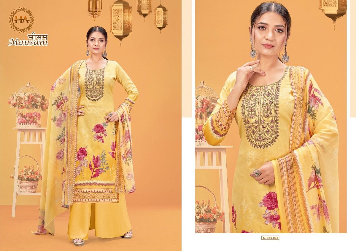 Harshit Fashion Mausam 955-001 to 955-008 Series 8