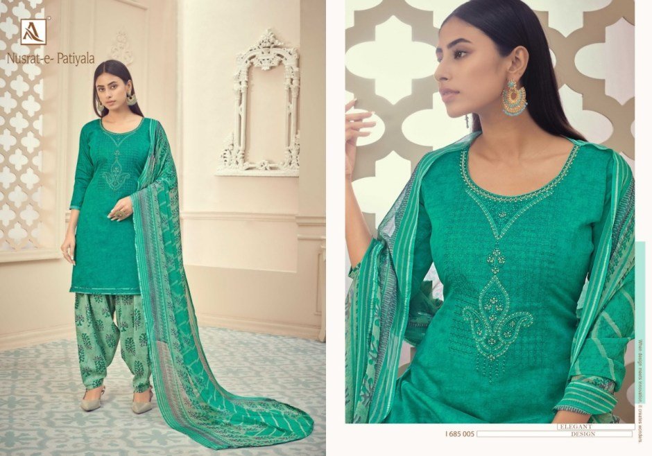 Alok Suits Nusrat-e-Patiyala 685-001-685-010 Series 5