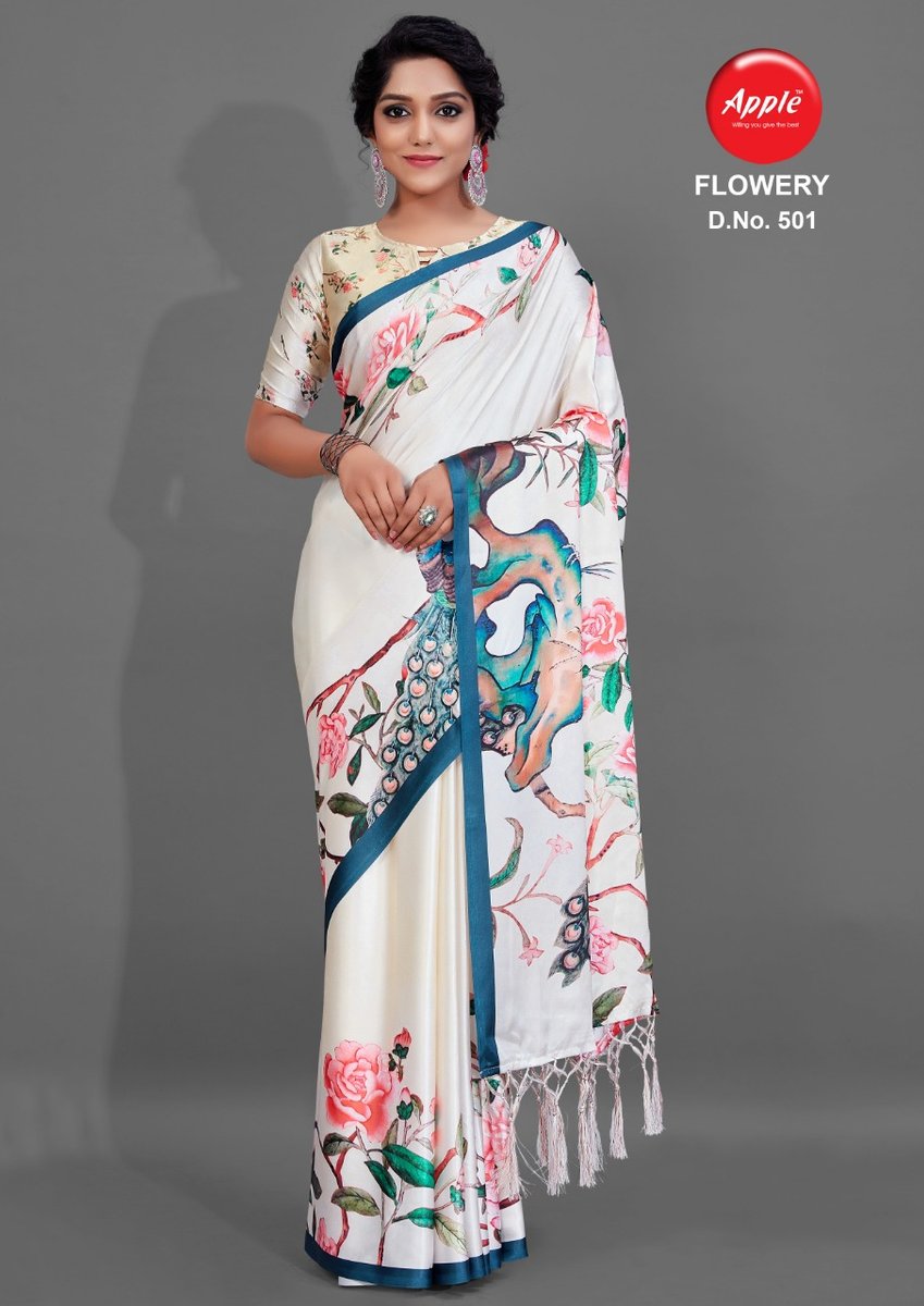 Apple Saree Flowery Vol-5 501-512 Series 1