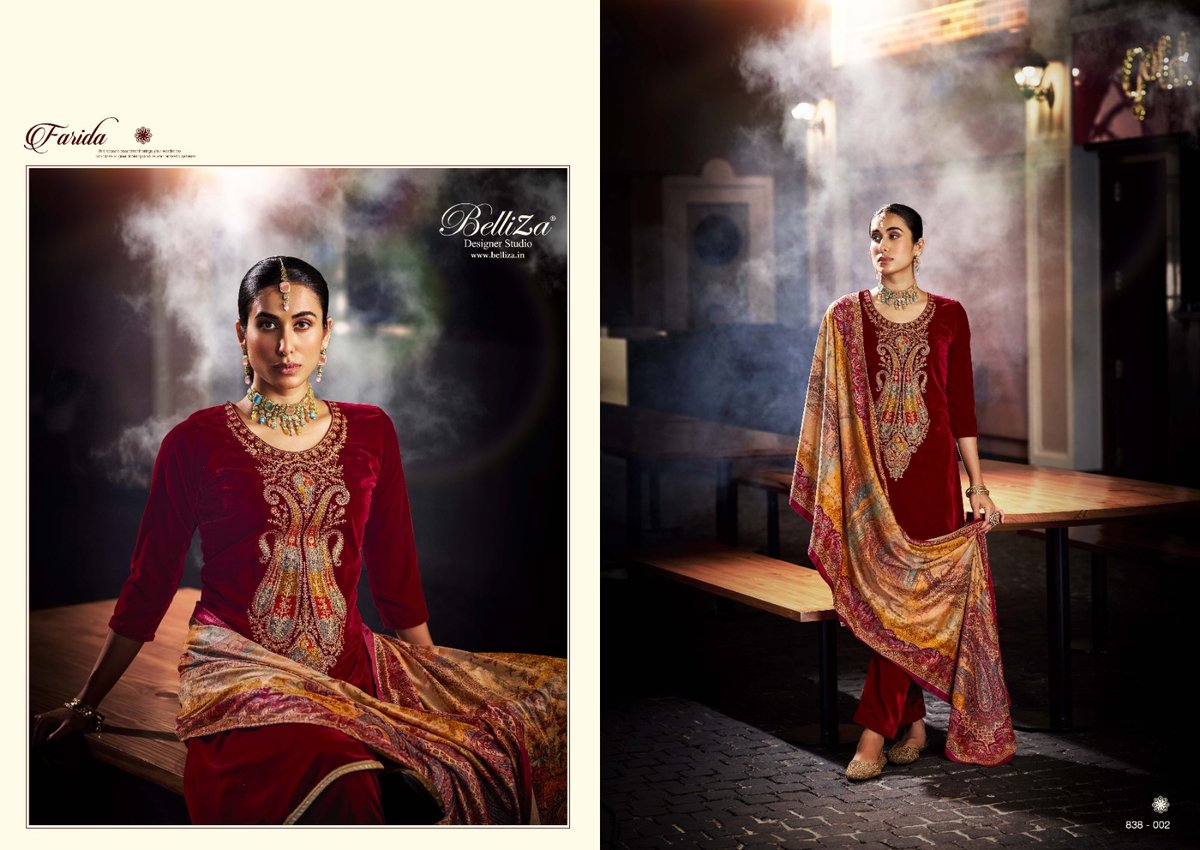 Belliza Designer Farida 838-001 to 838-006 Series 2