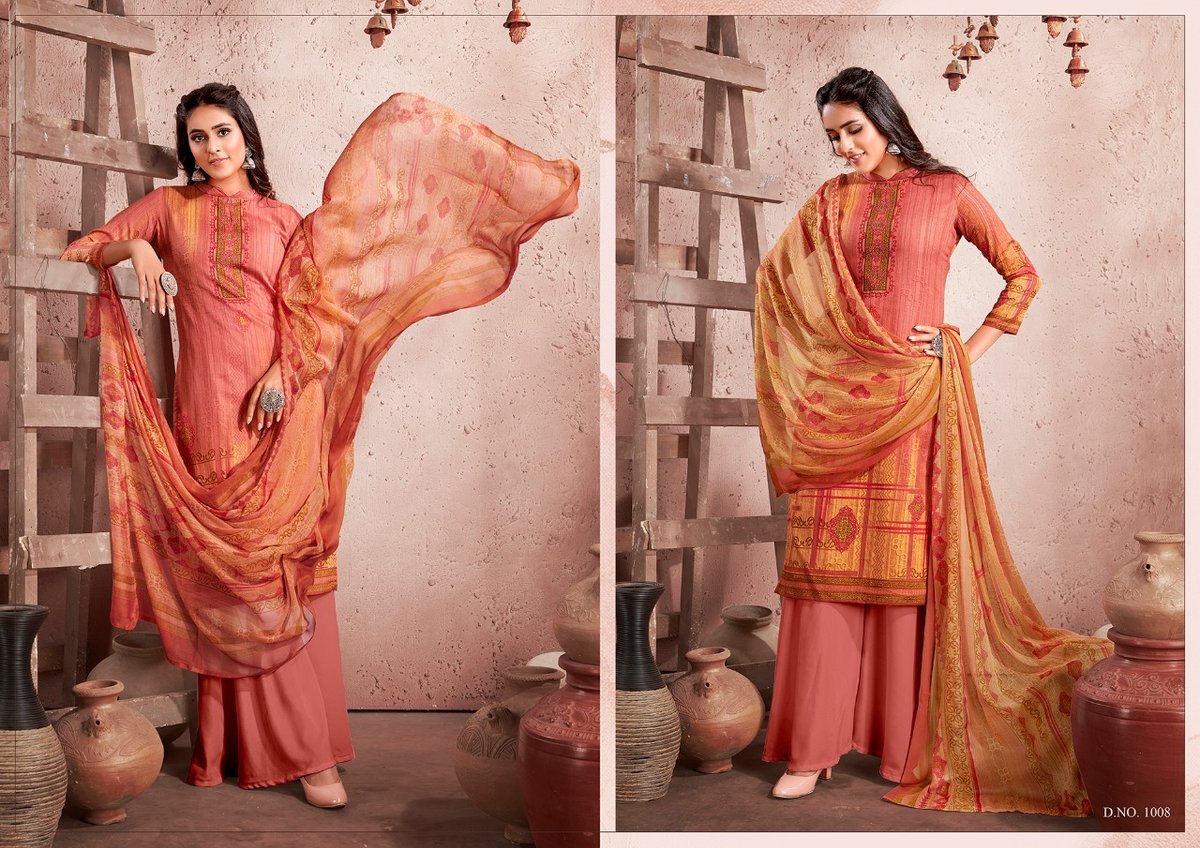 Anita Silk Kesariya Heena 1001-1008 Series 8