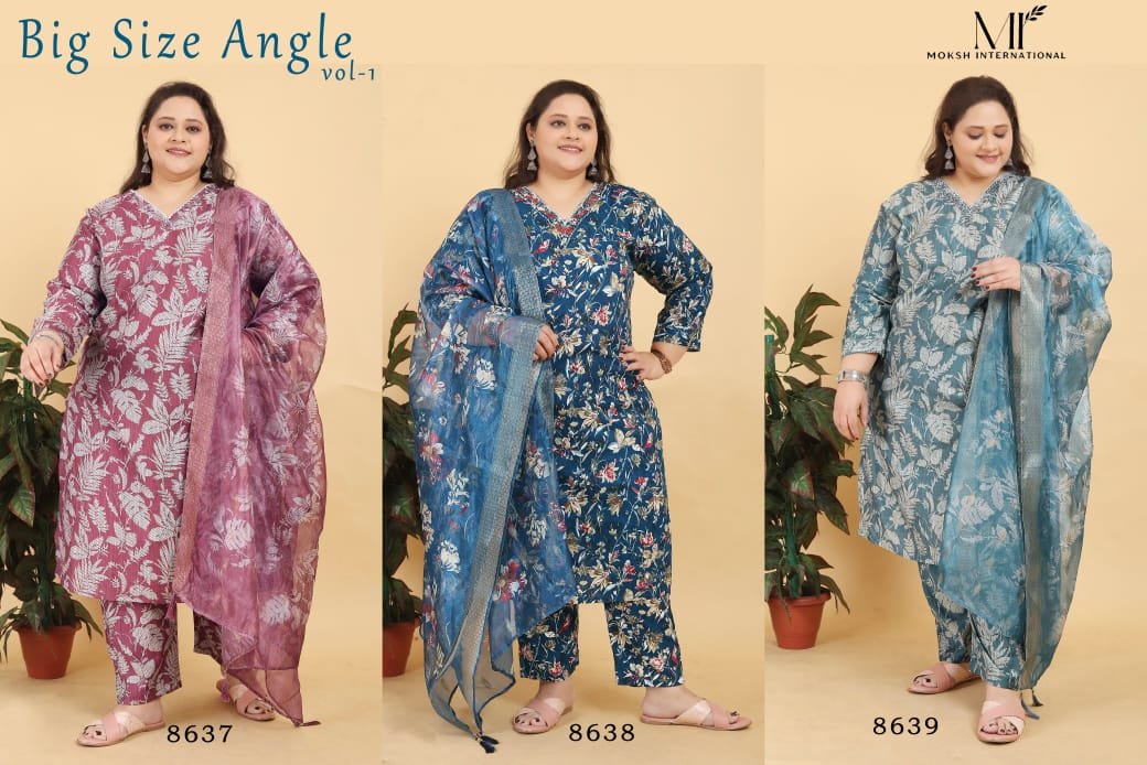 MOKSH BIG SIZE ANGLE VOL-01 8637 TO 8639 4