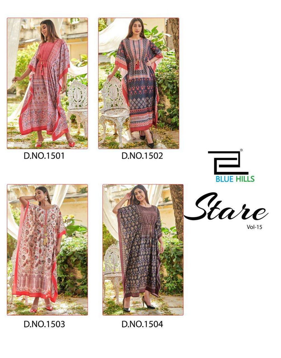 Blue Hills Kaftan Stare Vol-15 1501-1504 Series 5