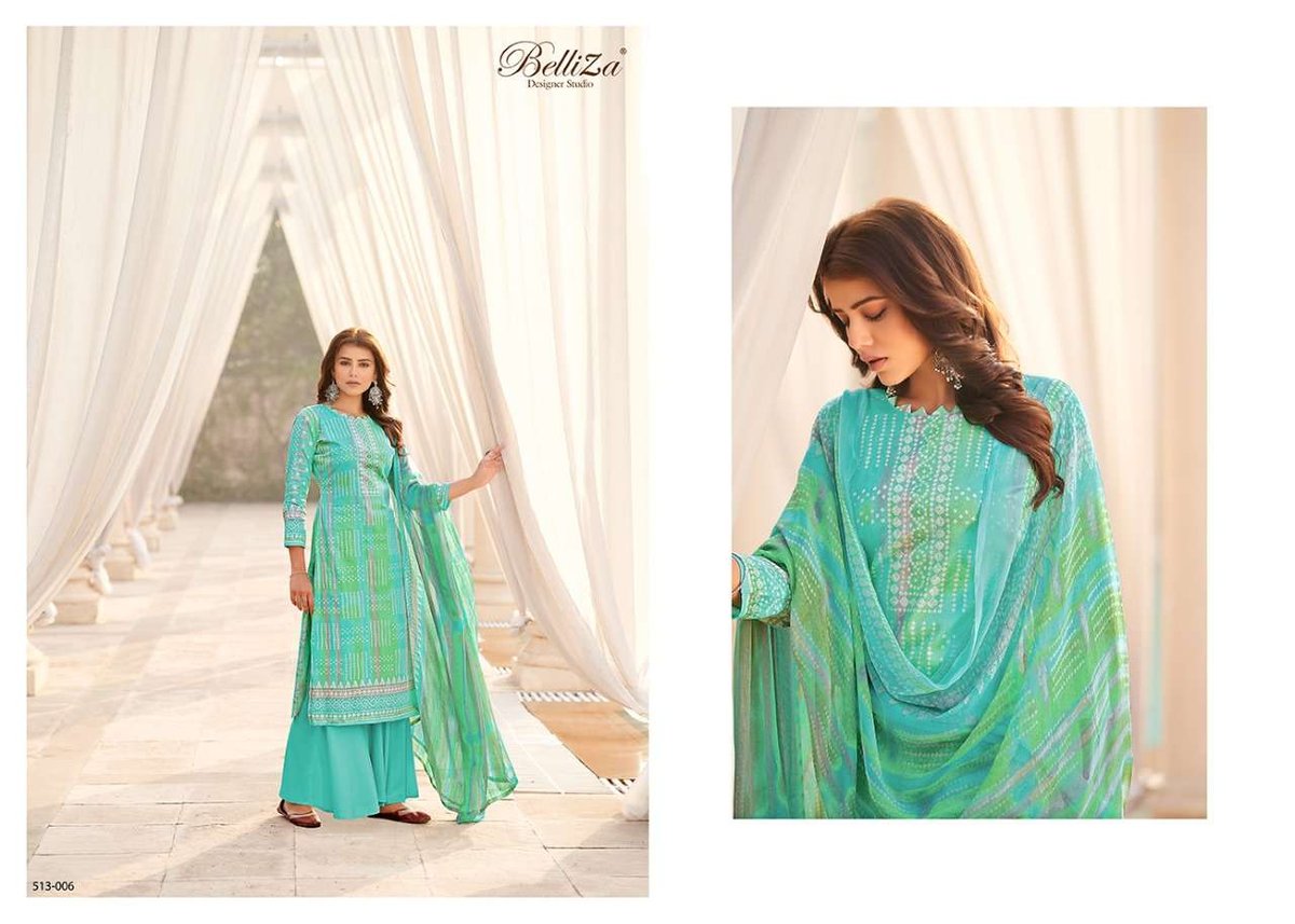 Belliza Designer Riwaaz 513-001 to 513-010 Series 6