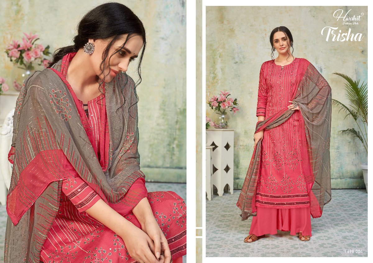 Harshit Fashion Trisha 1698-001 to 1698-010 Series 4