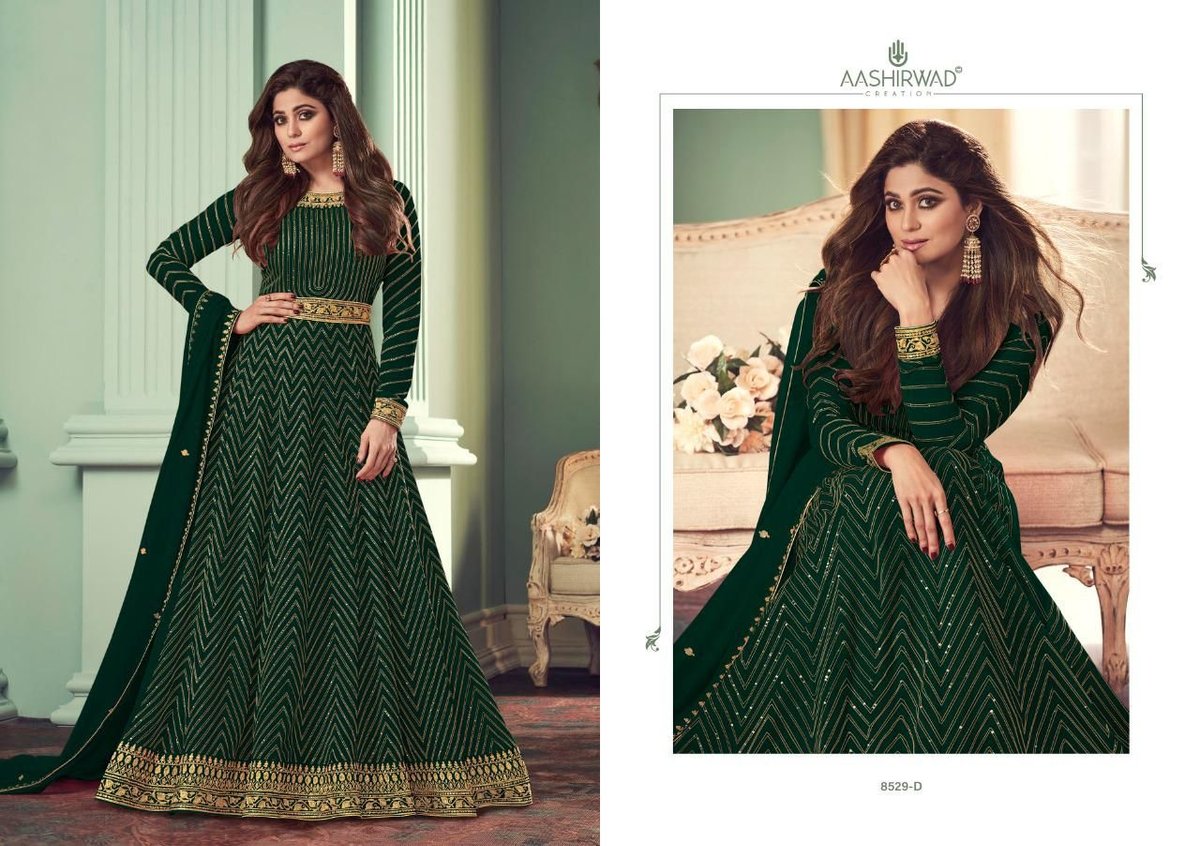 Aashirwad Creation Alizza Gold 8529 Colors 4