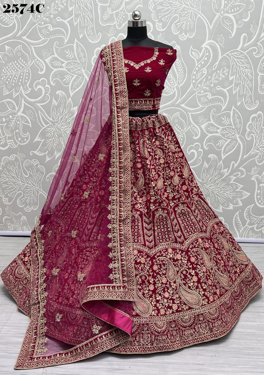 Anjani Art Bridal Lehenga 2574 Colors 9
