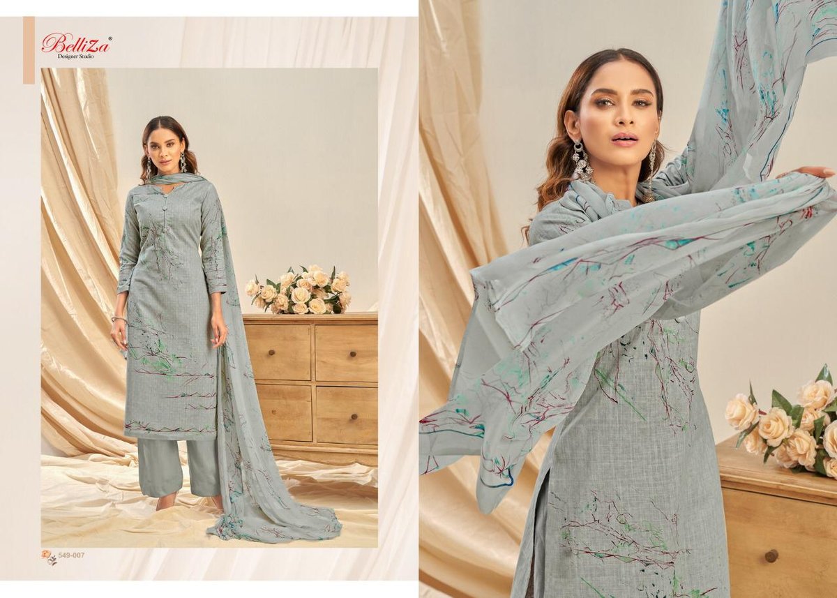 Belliza Designer Rukhsar 549-001 to 549-010 Series 7