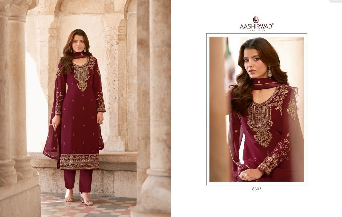 Aashirwad Creation Saarya 8598-8603 Series 6
