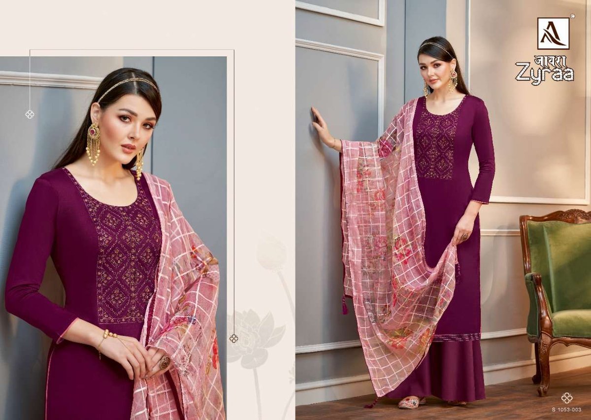 Alok Suit Zyraa 1053-001 to 1053-006 Series 3