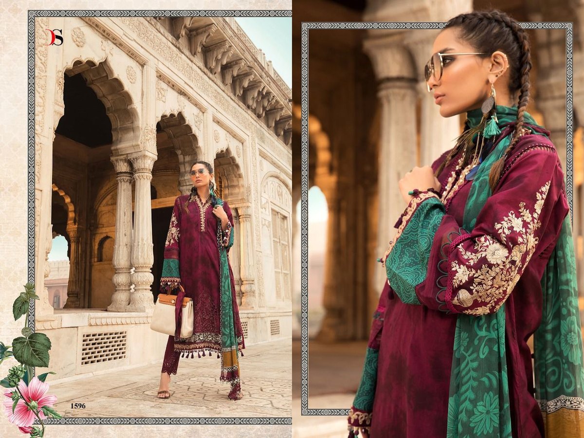 Deepsy Suits Maria B Lawn 22 Vol-3 1591-1596 Series 6